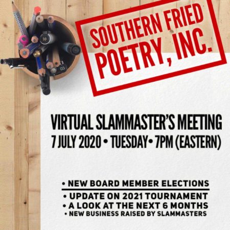 SoFried Poetry Virtual Slammaster’s 3Q Meeting