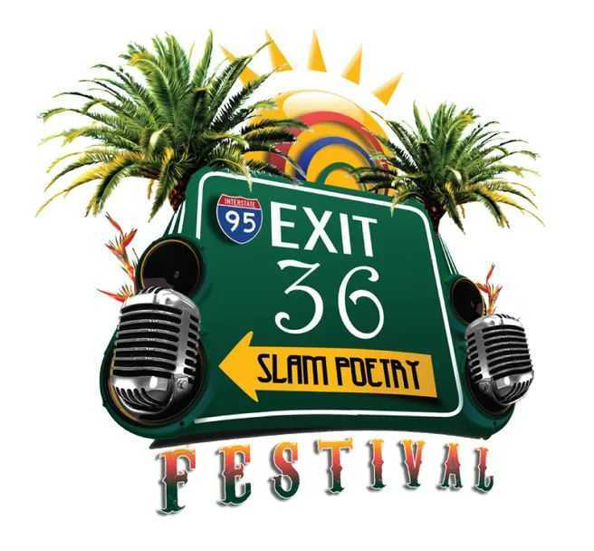 exit 36 slam poetry festival logo